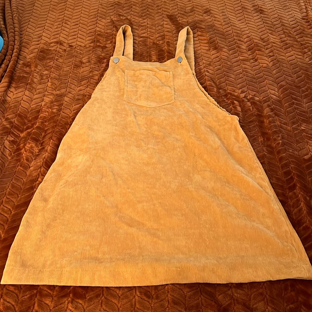 Yellow Corduroy Dress